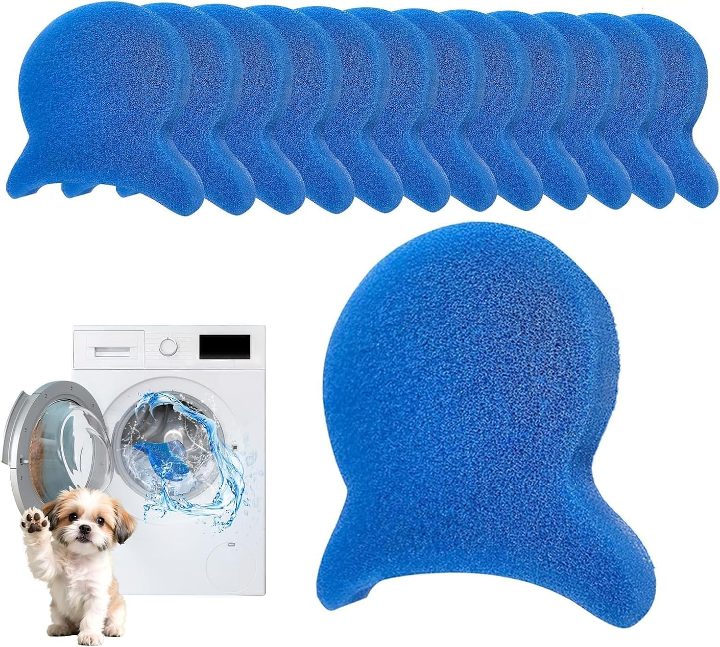 8 Pcs Pet Hair Remover for Laundry,Reusable Dog & Cat Hair Catcher Tool,Effectively Removes Fur,Lint and Dander from Clothing and Bedding,Safe for Washing Machines and Dryers