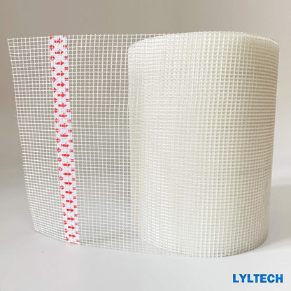 LYLTECH Fiberglass Drywall Mesh Tape 5.7in x 100ft Self-Adhesive Mesh | 13 Mesh 100% Fiberglass,Heavy-Duty Wall Crack & Seam Repair Patch for Drywall Plaster Ceiling