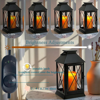 Candle Warmer Lamp with Timer, Farmhouse Rustic Lantern