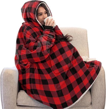 THE COMFY Original | Shark Tank | Patented | Sherpa Wearable Blanket Hoodie
