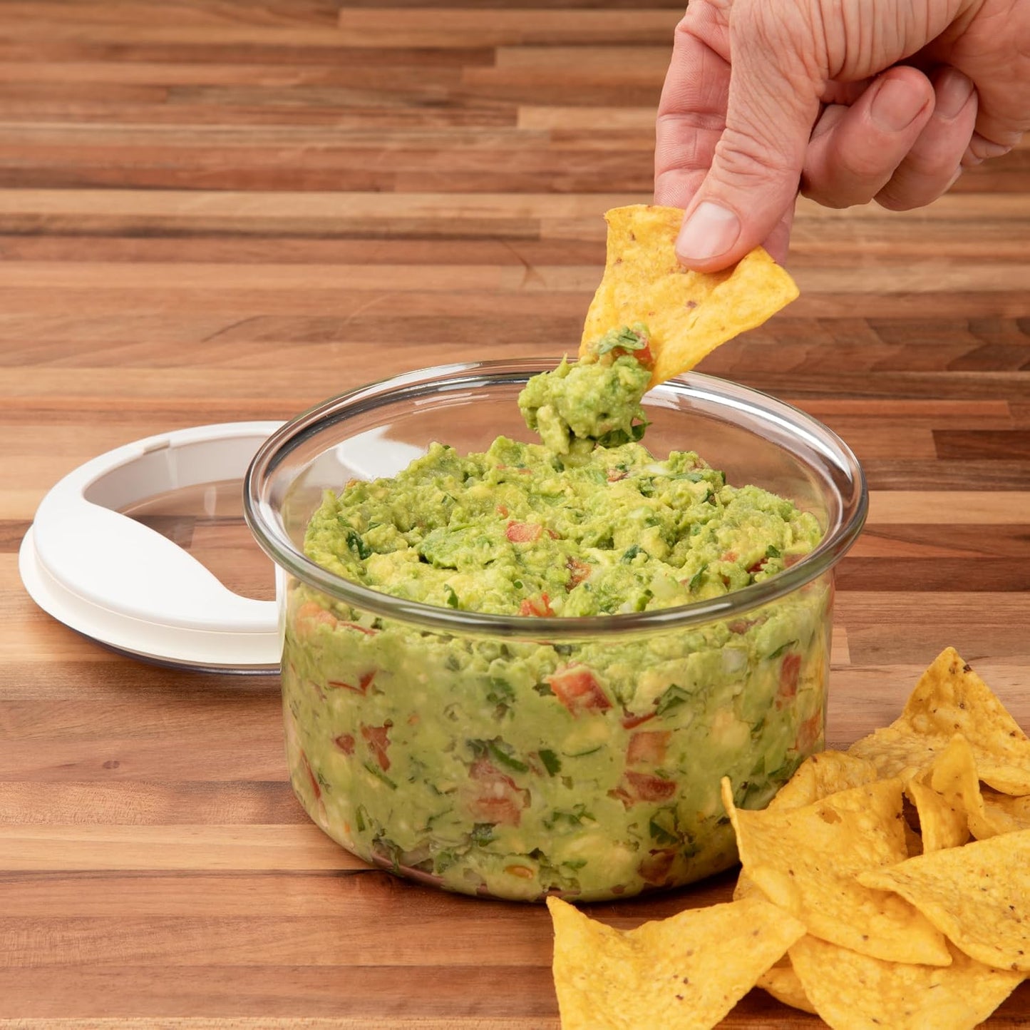 ProKeeper Fresh Guacamole Storage Container with Airtight Lid, 4-Cup, Green | Airtight Seal Prevents Browning, Holds 4 to 5 Avocados Worth of Guac, BPA-Free and Dishwasher Safe