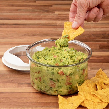 ProKeeper Fresh Guacamole Storage Container with Airtight Lid, 4-Cup, Green | Airtight Seal Prevents Browning, Holds 4 to 5 Avocados Worth of Guac, BPA-Free and Dishwasher Safe
