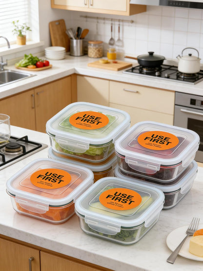 500 Pcs 1.5 Inch Use First Stickers - Dot Pharmacy Labels Paper for Food Service, Medication, Inventory Control & Restaurant (Orange)
