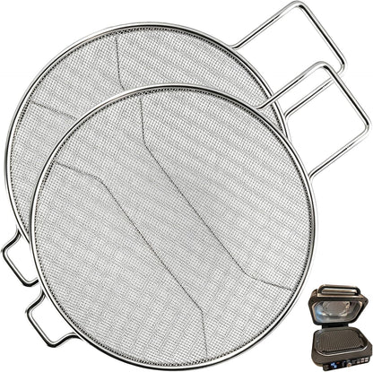 2 Packs Splatter Shield for Ninja IG651 IG600 IG601 Foodi Air Fryer Grill