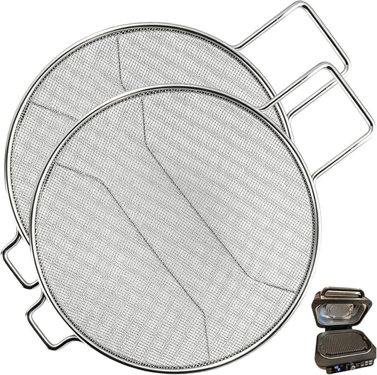 2 Packs Splatter Shield for Ninja IG651 IG600 IG601 Foodi Air Fryer Grill