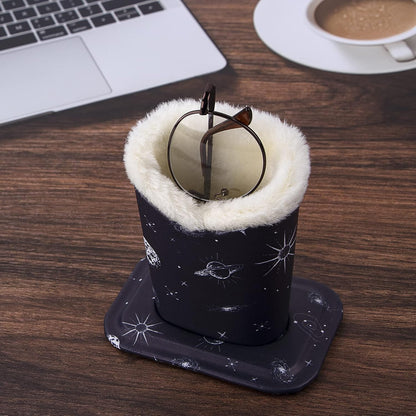Plush Fluffy Lined Anti-scratch Eyeglasses Holder Protective Glasses Stand Case