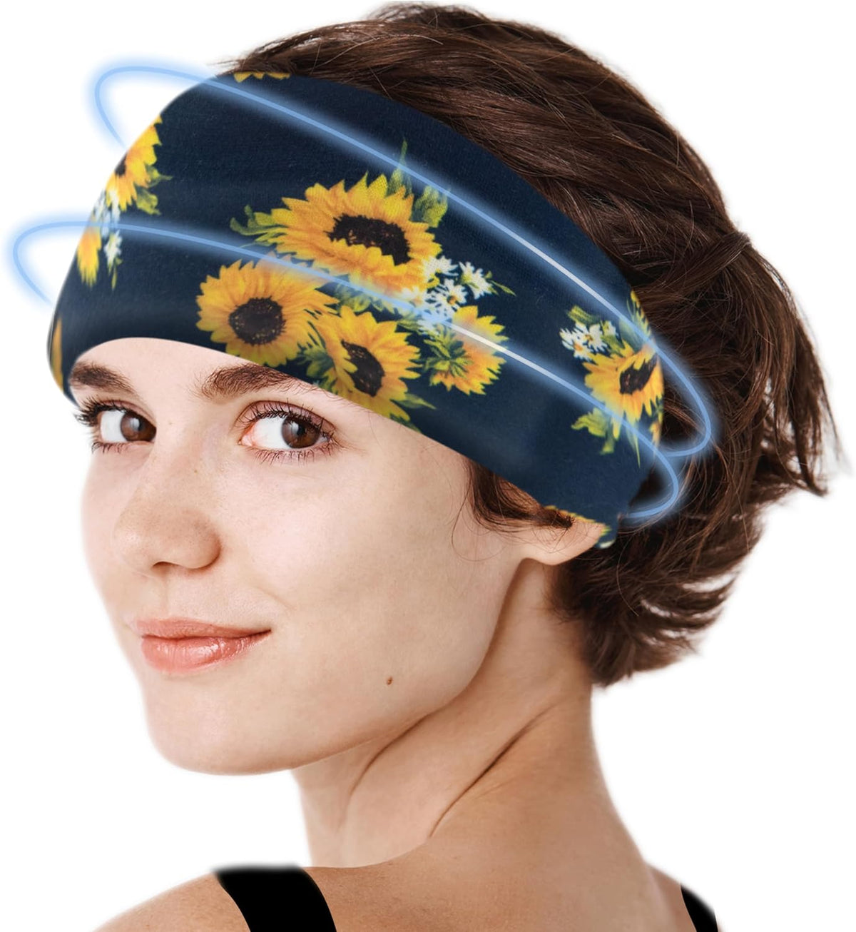Crimmy Migraine Relief Cap, Headache Ice Pack Headband, Cold Face Eye Mask