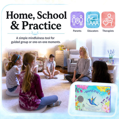Imagine Mindfulness Cards for Kids – Award-Winning XL Meditation Cards