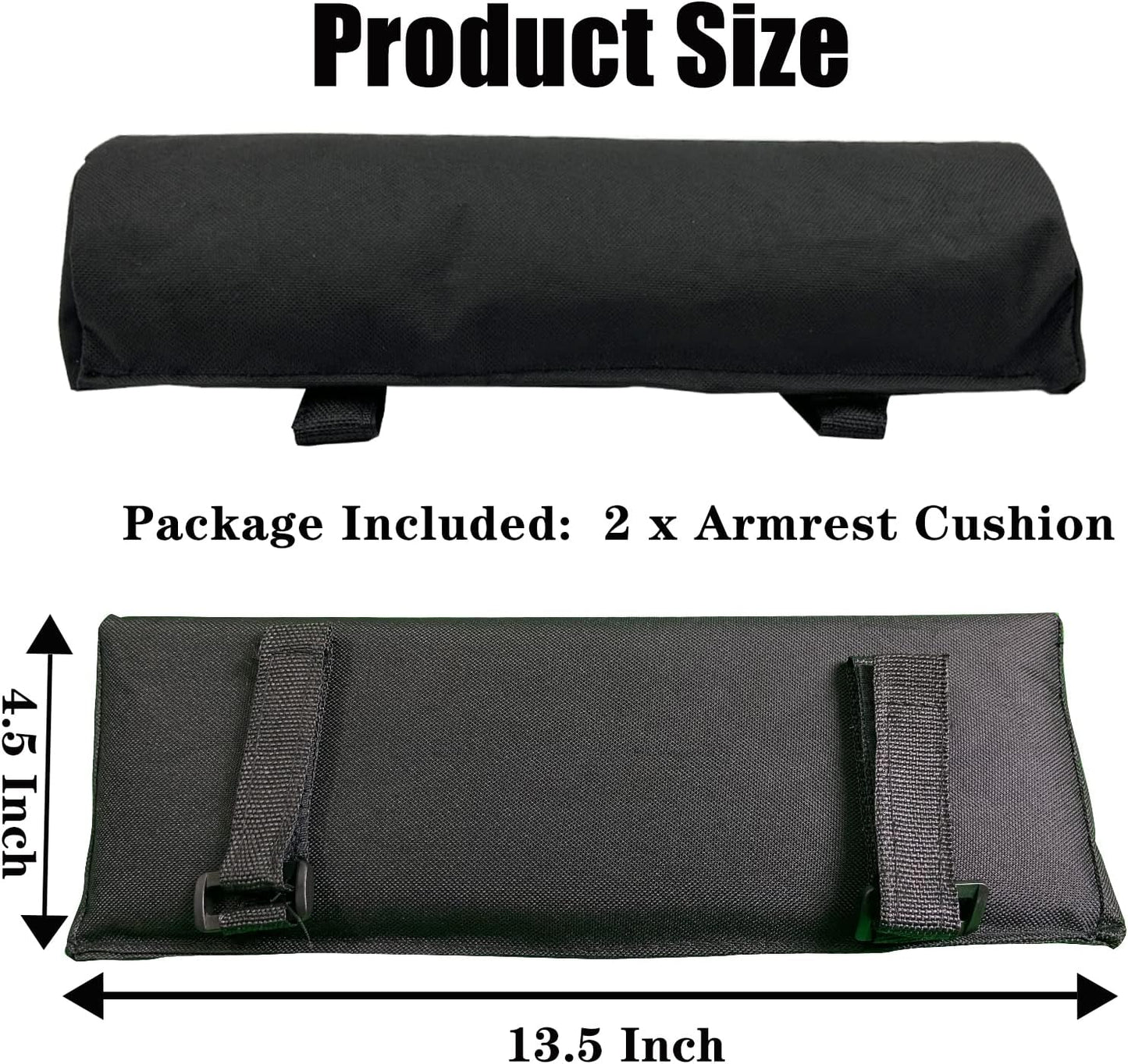 Arm Rest Pads for Zero Gravity Chair, Zero Gravity Chair Cushion with Long Adhesive Strips, Comfort Folding Antigravity Recliners Lawn Camping Patio Lounge Office Chairs Armrest Padding In Pair
