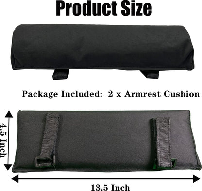 Arm Rest Pads for Zero Gravity Chair, Zero Gravity Chair Cushion with Long Adhesive Strips, Comfort Folding Antigravity Recliners Lawn Camping Patio Lounge Office Chairs Armrest Padding In Pair