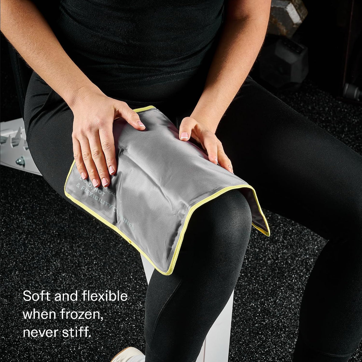 Hot & Cold Reusable Gel Pack Wrap for Neck/Shoulder/Back Pain Relief - Flexible Soft Compress - Ice & Heat Therapy for Rotator Cuff, Cervical, Pain, Swelling, Injuries and Surgery - Sport Temp
