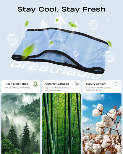 MUSICOZY Sleep Headband Headphone Soft Bluetooth Headphones for Sleeping