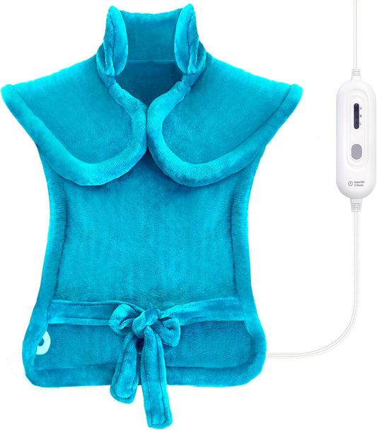 Tefici Heating Pad for Back,Birthday Gift for Women Men Mom Dad,FSA Eligible HSA Approved,24" x33"Fast Heating, Electric Heat Pad,2H Auto-Off, Neck and Shoulders and Back Heat Pad,ETL Certified,Gray
