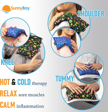 SunnyBay Heating Pad, Neck and Shoulder Wrap, 6x11 inch, Pink