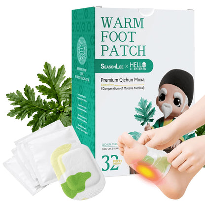 seasonlee Herbal Foot Warmer, Wrap No Adhesive, 4H, Mugwort Ginger, 36 Pcs