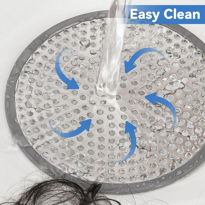 Shower Drain Hair Catcher,4.72",Hair Catcher for Bathroom Drain,Tub,Sink | Shower Drain Cover Protector,Easy Installation Clean,Prevents Clogged For Bathroom Shower Drain,Bathtub,Sink