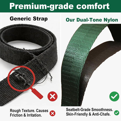 Acozycoo Stretching Strap with Loops for Physical Therapy,Knee,Calf,Back | Yoga Strap for Stretching,Non-Elastic Stretch Band,Rehab,Pilates,Flexibility Training,Hamstring,Leg Lifter,Fascia,Leg,Hip
