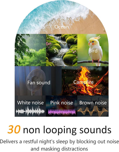 Sunrise Alarm Clock with Sound Machine, Gentle Wake Up Light for Bedroom