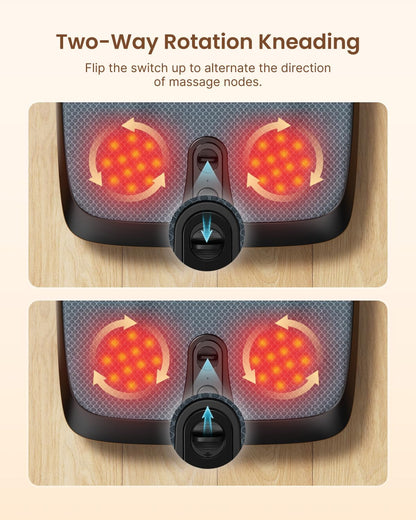 RENPHO FSA Foot Massager Mat with Heat & Kneading for Plantar Fasciitis | Step-Activated On/Off, Pressure Trigger, FSA Eligible HSA, Slim & Fits under Sofa, Gifts for Women, Fits up to Size 12