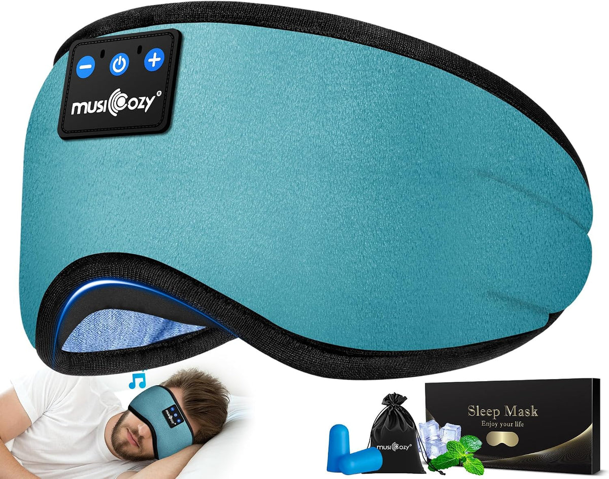MUSICOZY Sleep Headphones Bluetooth 5.4 Sleep Mask with HD Sound