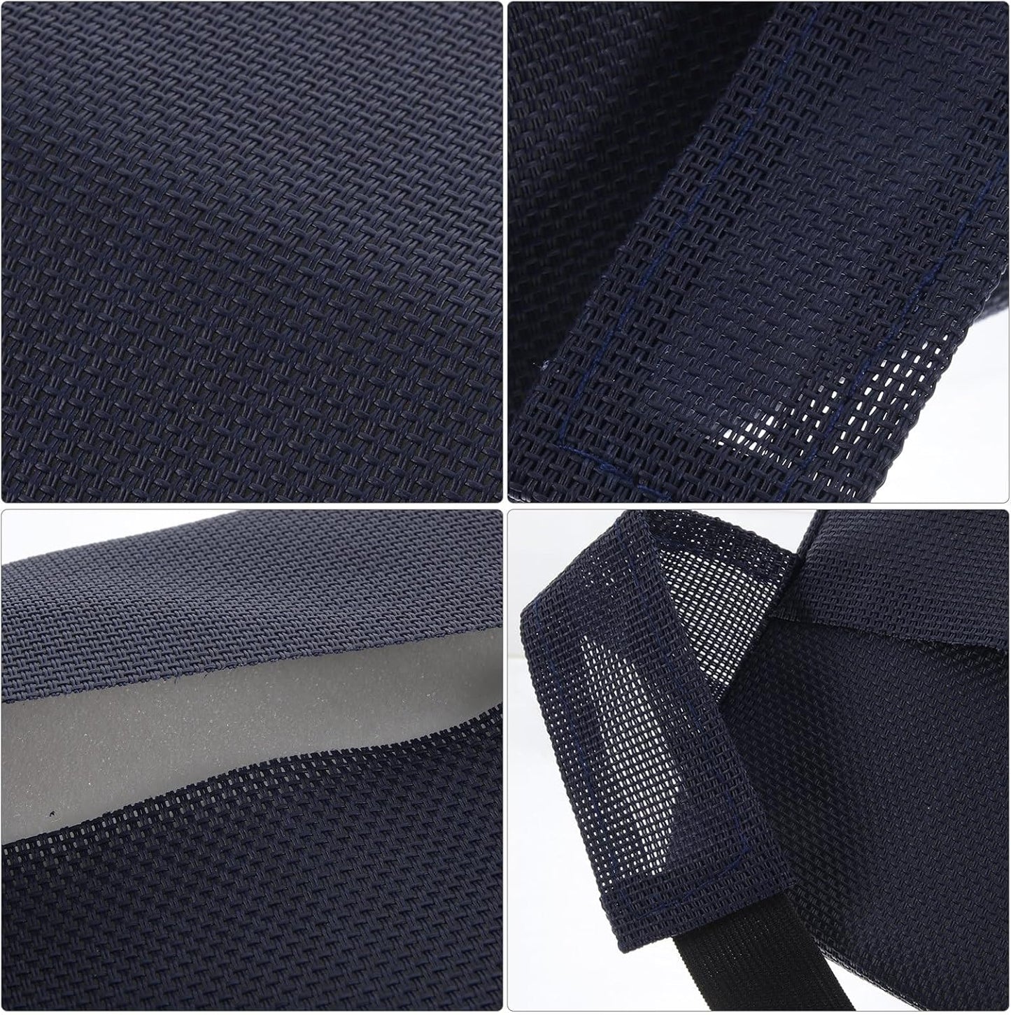 Outdoor Recliner Chair Pillow Neck Support Headrest Cushion for Beach Lounger with Removable Padding Navy Blue Durable Fabric