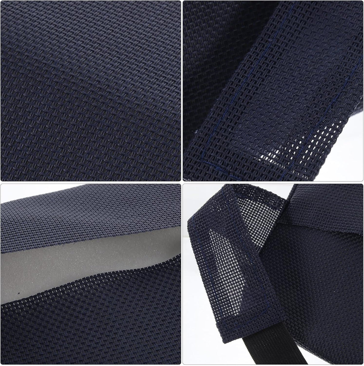 Outdoor Recliner Chair Pillow Neck Support Headrest Cushion for Beach Lounger with Removable Padding Navy Blue Durable Fabric