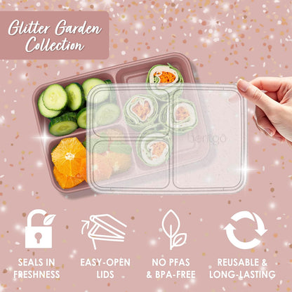 Bentgo Prep 3-Compartment Meal Prep Containers with Lids, 20 Piece Set | 4-Cup Capacity, Portion Control, Stackable, Microwave, Freezer & Dishwasher-Safe, PFAS & BPA-Free (Navy Blue)