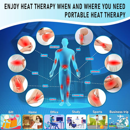 Melissa Shoulders Hand Arm Heating Pad for Pain Relief, Large Heat Areas for Joints Pain Soreness, Heated Wrap for Wrist Ankle Elbow Knee and Leg, 2 Hrs Auto-Off, 3 Heat Settings, 78.7" Extension Cord