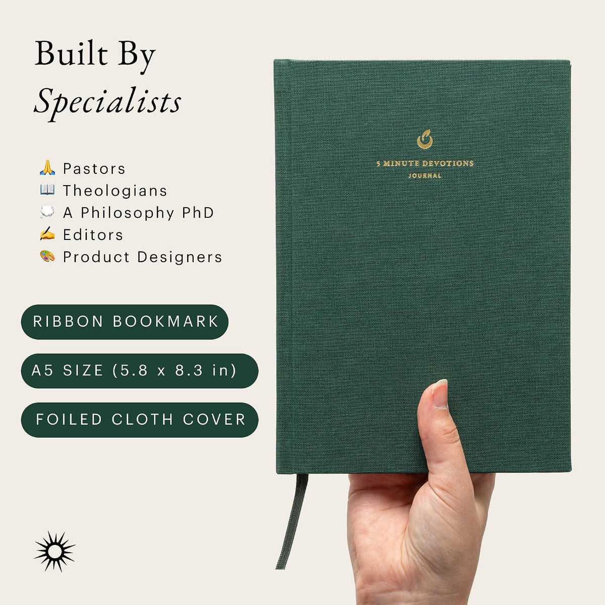 5-Minute Devotional Journal for Women: Daily Christian Scripture Reflections, Guided Prompts & Prayer | Build Faith in Just 5 Minutes a Day | 218 Pages, 110gsm Paper (Cream)
