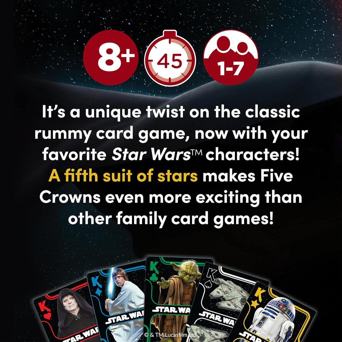 Five Crowns Rummy Style Card Game for Kids and Adults, Family Game Night