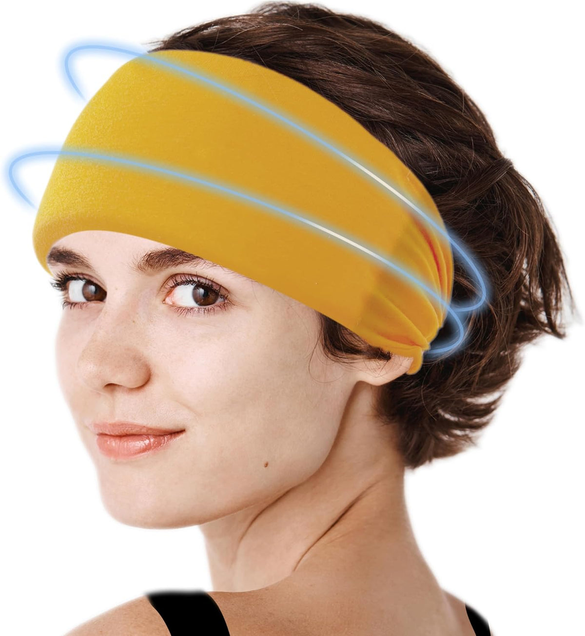 Crimmy Migraine Relief Cap, Headache Ice Pack Headband, Cold Face Eye Mask
