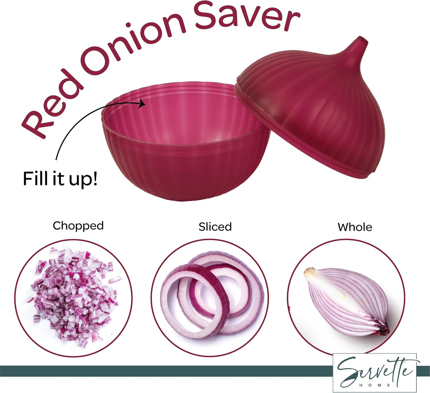 Food Keeper Storage Container with Lid, Food Saver for Fresh Avocados, Red Onions, and Garlic, BPA Free (Avocado)