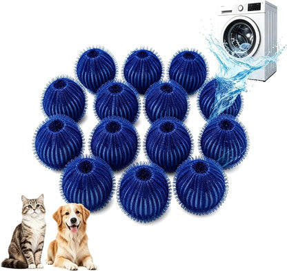 12 Pack Pet Hair Remover for Laundry, Reusable Lint Balls for Dryer & Washer, Effective Lint Catcher for Washing Machine, Dog and Cat Hair Catcher, Dryer Balls Alternative to Pet Hair Sheets