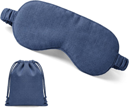 2 Set Pure Linen Sleep Mask Organic Cotton Eye Cover Gift,Linen