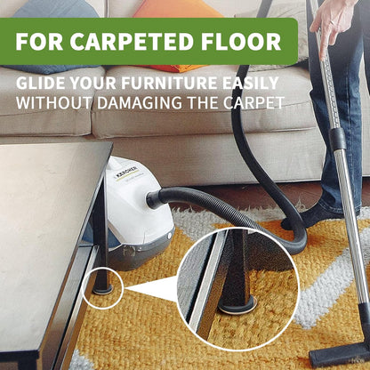 Furniture Sliders for Carpet 8 PCS - 3 1/2" Beige | Furniture Moving Sliders, Chair Leg Floor Protectors, Carpet Sliders for Furniture - Move Your Furniture Easily & Safely