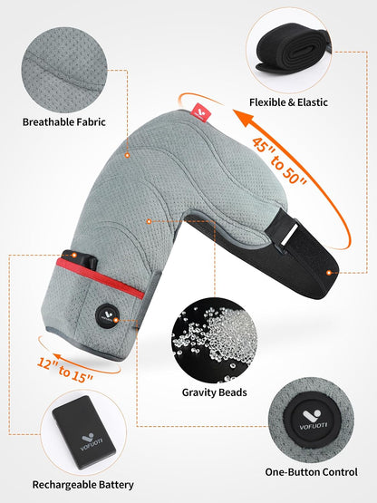 Vofuoti Portable Cordless Shoulder Heating Pad with 7.4V 10000mAh Battery