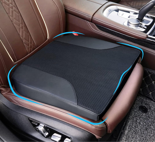 Allaboutsla Car Seat Cushion with Lumbar Support Pillow, Car Back Support | L-Shaped Ergonomic Memory Foam Seat Cushion, Car Seat Cushions for Driving, Driver Cushion and Back Support for Car, B&G