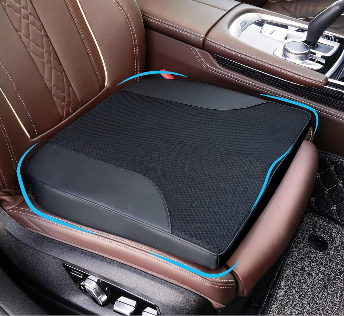 Allaboutsla Car Seat Cushion with Lumbar Support Pillow, Car Back Support