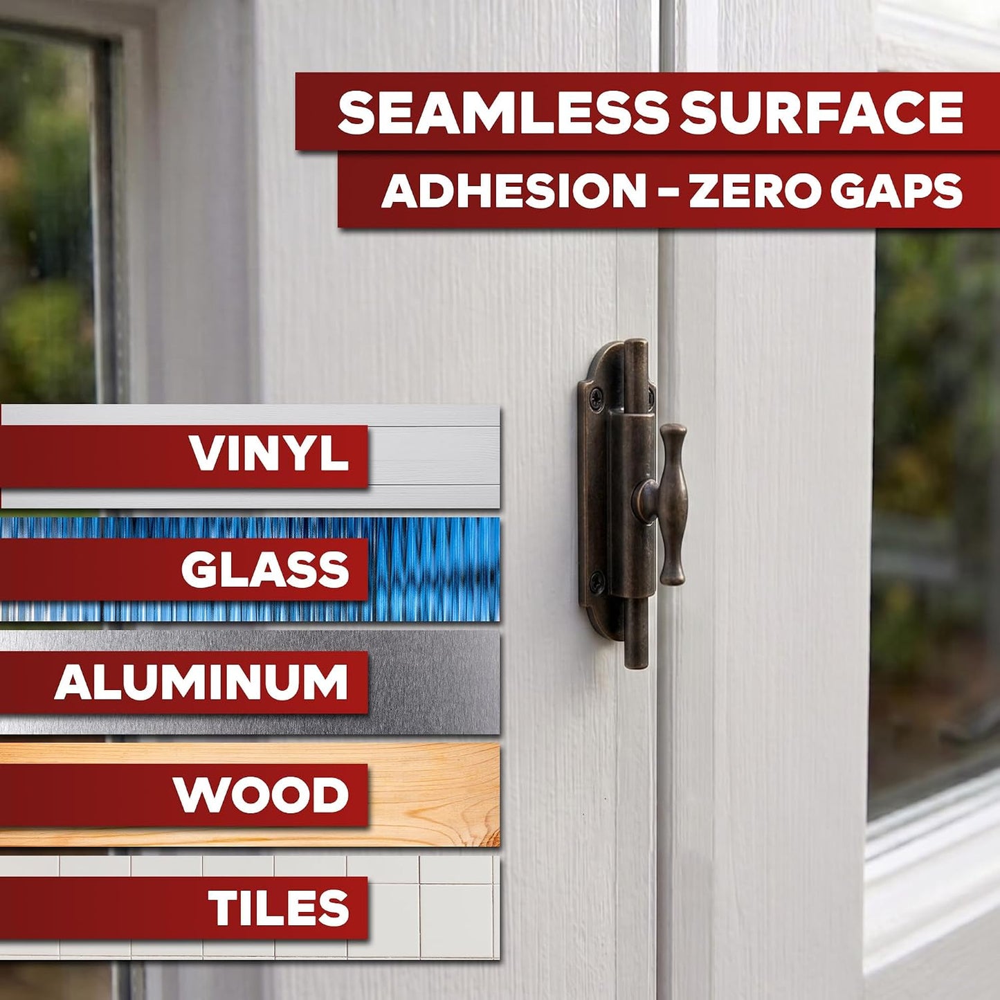 XFasten Window Weather Sealing Tape for AC Gaps, No Residue 2 Inch x 105 Feet, 8.7 Mil Thick Removable Air Conditioner Tape for Window Sealing, Door Gap Insulation, Summer Heat, Dust, Winter Drafts