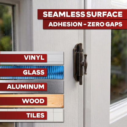 XFasten Window Weather Sealing Tape for AC Gaps, No Residue 2 Inch x 105 Feet, 8.7 Mil Thick Removable Air Conditioner Tape for Window Sealing, Door Gap Insulation, Summer Heat, Dust, Winter Drafts