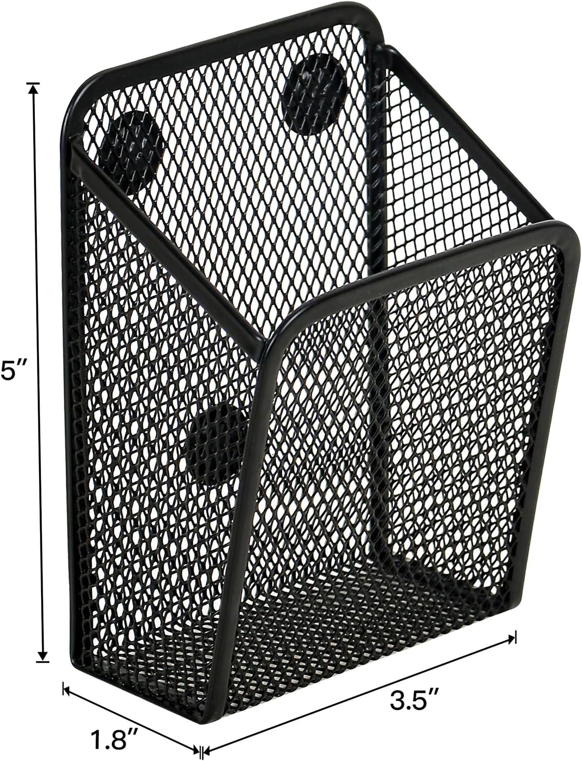 UCYCAZ Magnetic Pen Holder,Single Magnetic Pencil Locker Holder Organizer | Strong Magnets Mesh Marker Holder,Locker Accessories,Writing Utensil Storage Organizer,Pen Basket for Whiteboard,Refrigerator