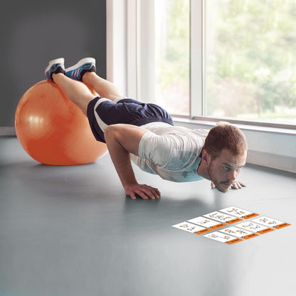 NewMe Fitness Pilates Workout Cards, Fitness Deck for Women and Men