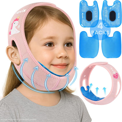 REVIX Kids Teeth Ice Pack Head Wrap for Tonsillectomy & Wisdom Teeth