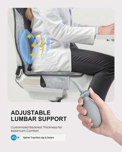 COMFIER Back Massager with Heat,Massage Chair Pad,Massage Seat Cushion with Adjustable Lumbar Support,Back Massage for Pain Relief,Chair Massager for Recliner,Gifts for Women Men Mom Dad