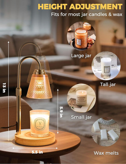 Candle Warmer Lamp with Timer Home Decor Birthday Gifts for Women Mom Her