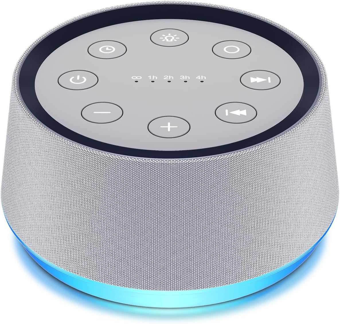 White Noise Alarm Clock Sound Machine for Bedroom Small Brown Noise Machine with 30 Soothing Sound Plug in Bedside Clock with NightLight Battery Backup 15 Wake up Sound Clock for Kids Heavy Sleeper