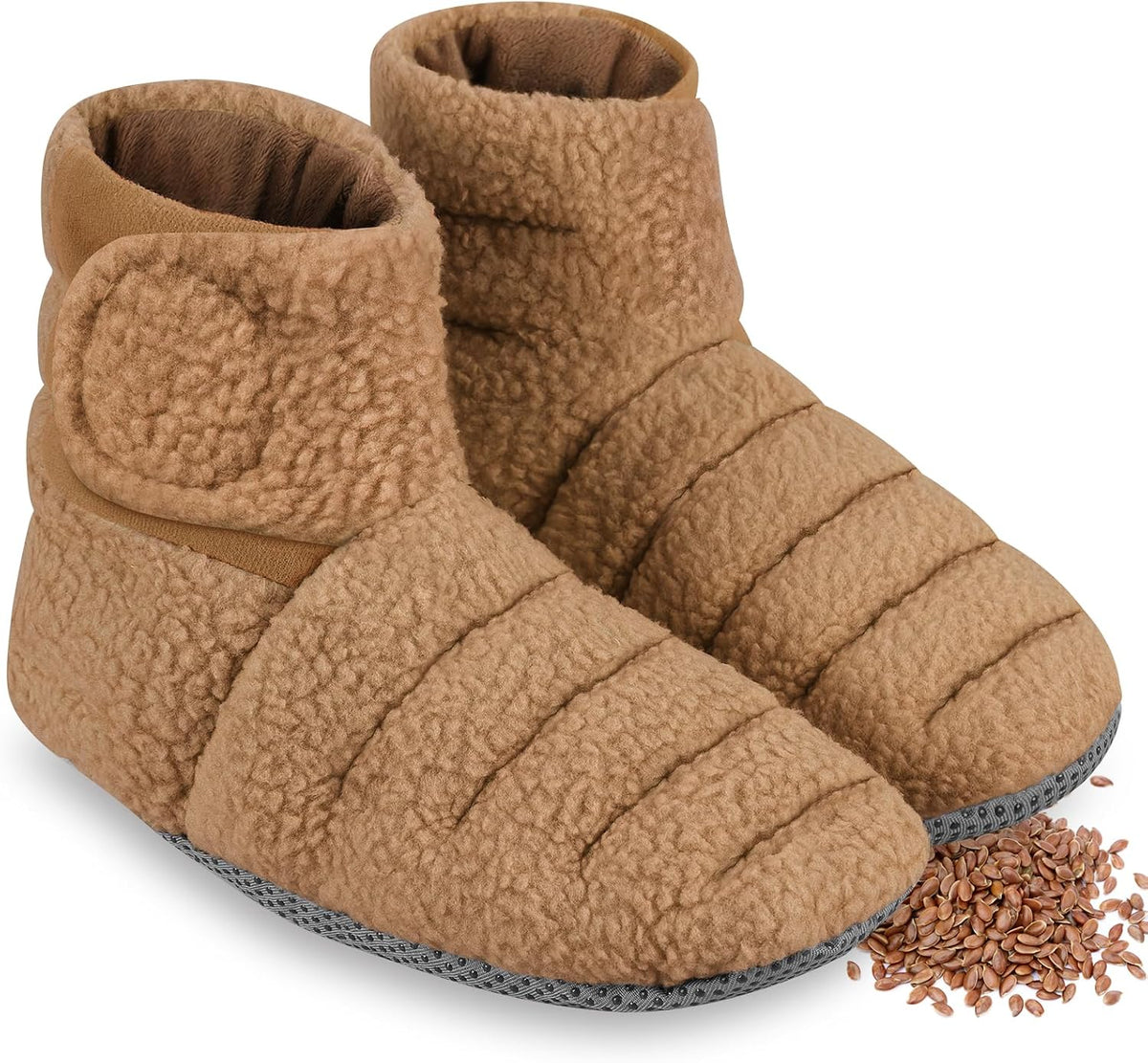 REVIX Microwavable Booties for Cold Feet, Heated Slippers, Navy S