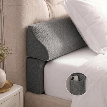Bed Wedge Gap Filler, Wedge Pillow for Headboard Gap, King Size