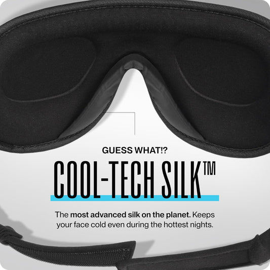 Dream Recovery Performance 3D Contoured Silk Sleep Mask, The Pro Mask