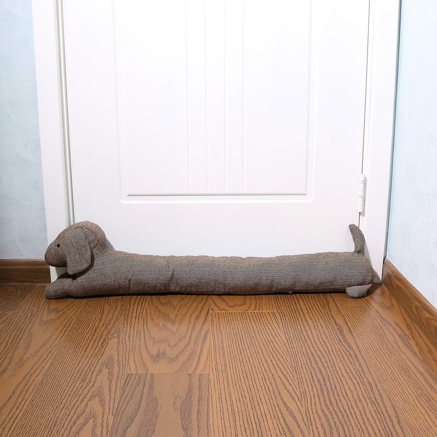 SWISSELITE 36 Inch Under Door Stopper, Decorative Door Noise Blocker | Weighted 3.2 Pounds Animal Air Draft Stopper Soundproof Energy Saver for Door & Window